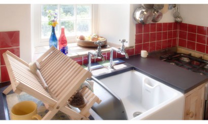 View of the garden from kitchen. Photo by Under the Thatch