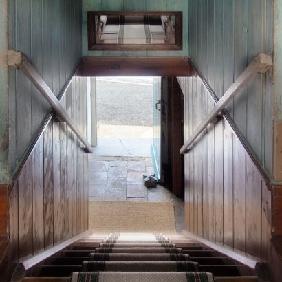 Panelled staircase. Photo by Under the Thatch