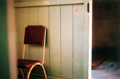 Pre renovation bathroom/kitchen. Photo by Ben Stammers