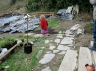 Garden during renovation