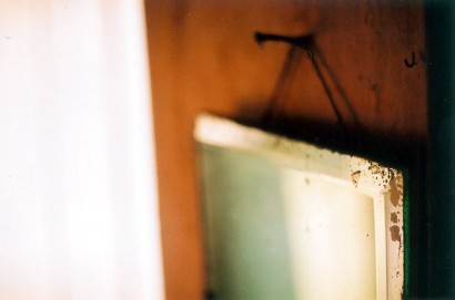 Bathroom mirror. Photo by Ben Stammers