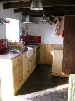 View of the refurbished kitchen